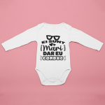 Body bebelusi personalizat "Ei sunt mari, dar eu conduc"