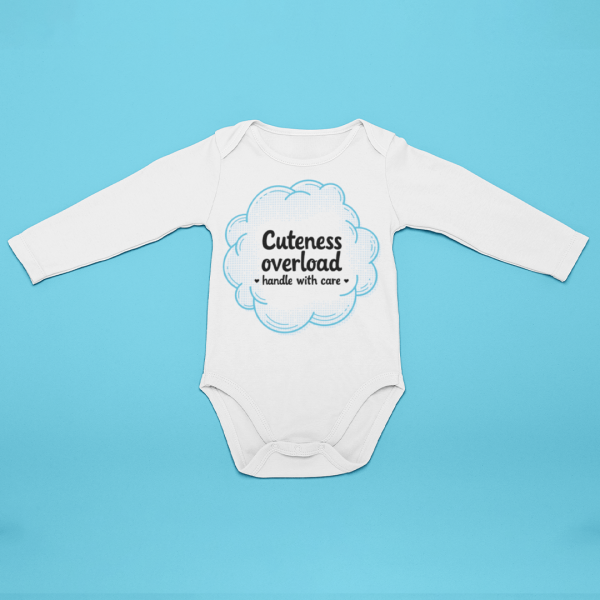 Body bebelusi personalizat "Cuteness overload"