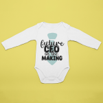 Body bebelusi personalizat "Future CEO in the making"
