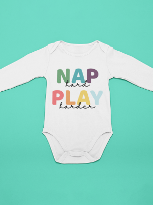 body maneca Nap Hard, Play harder