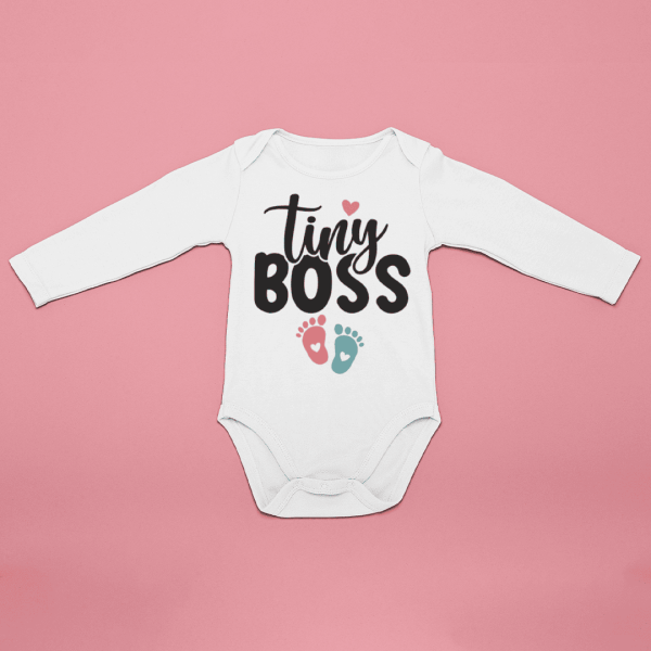 Body bebelusi personalizat "Tiny Boss"