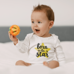Body bebelusi personalizat "Born to be a star"