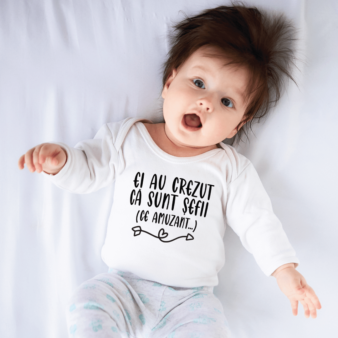 Body bebelusi personalizat "Ei au crezut că sunt șefii. Ce amuzant."