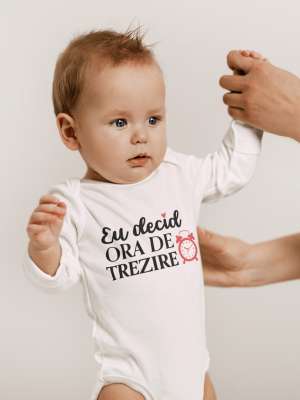 Body bebelusi personalizat ''Eu decid ora de trezire"