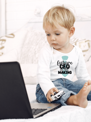 Body bebelusi personalizat "Future CEO in the making"