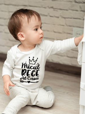 Body bebelusi personalizat ''Micul Rege Al Casei''