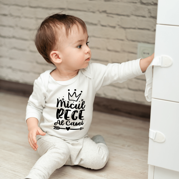 Body bebelusi personalizat ''Micul Rege Al Casei''