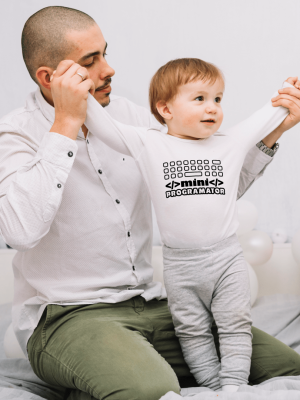Body bebelusi personalizat "Mini Programator"